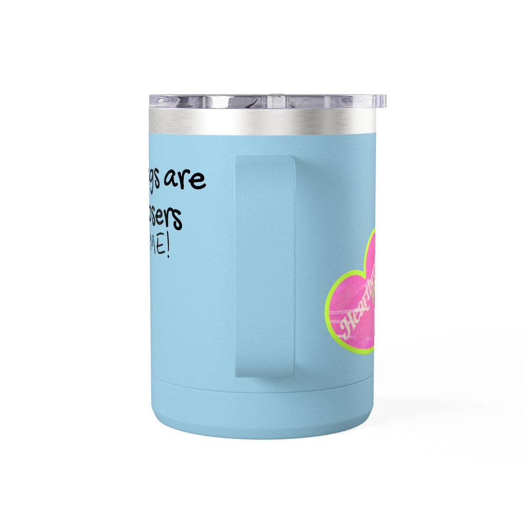 15oz Coffee Tumbler — "Mornings Are for Losers, Not Me!" Travel Mug