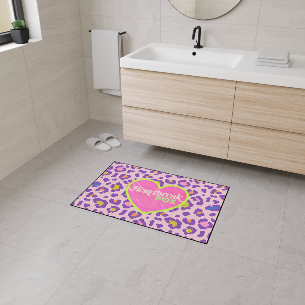 Heartbreak Fox Leopard Floor Mat