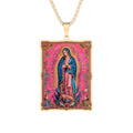 Virgin of Guadalupe Gold Necklace