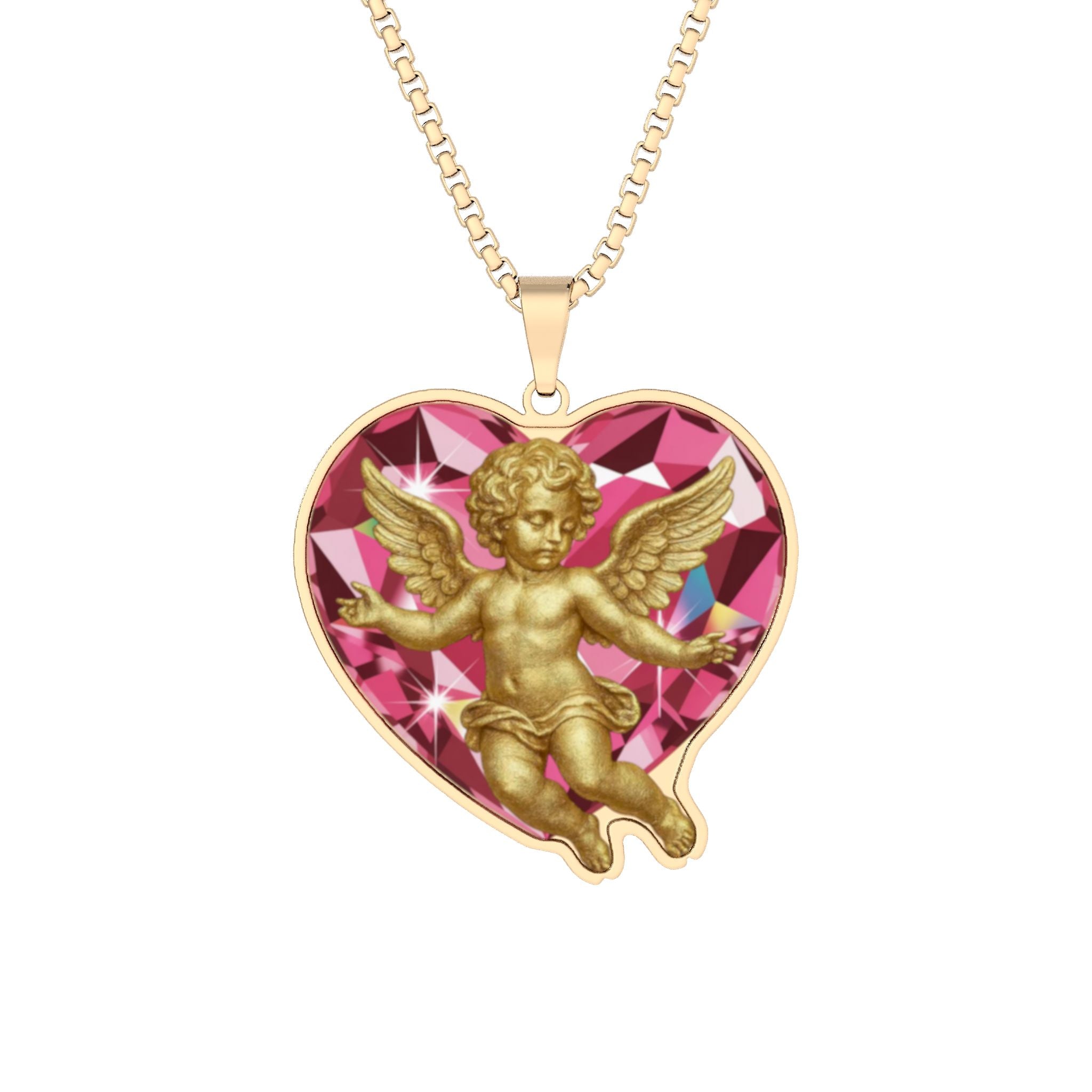 Gold Angel  Baby Necklace
