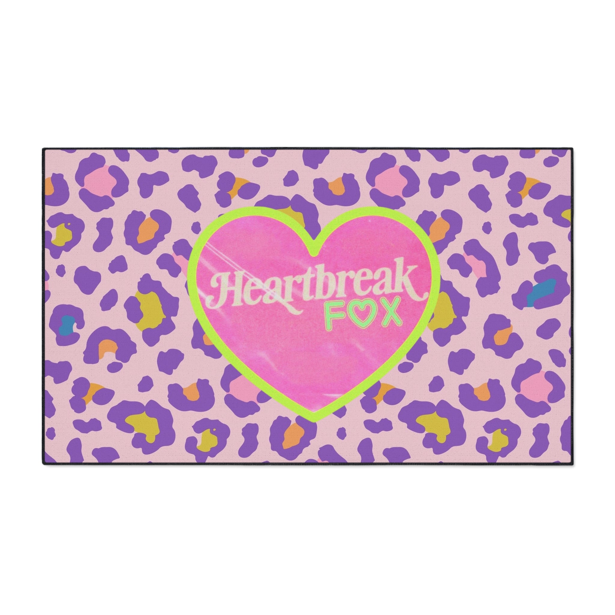 Heartbreak Fox Leopard Floor Mat