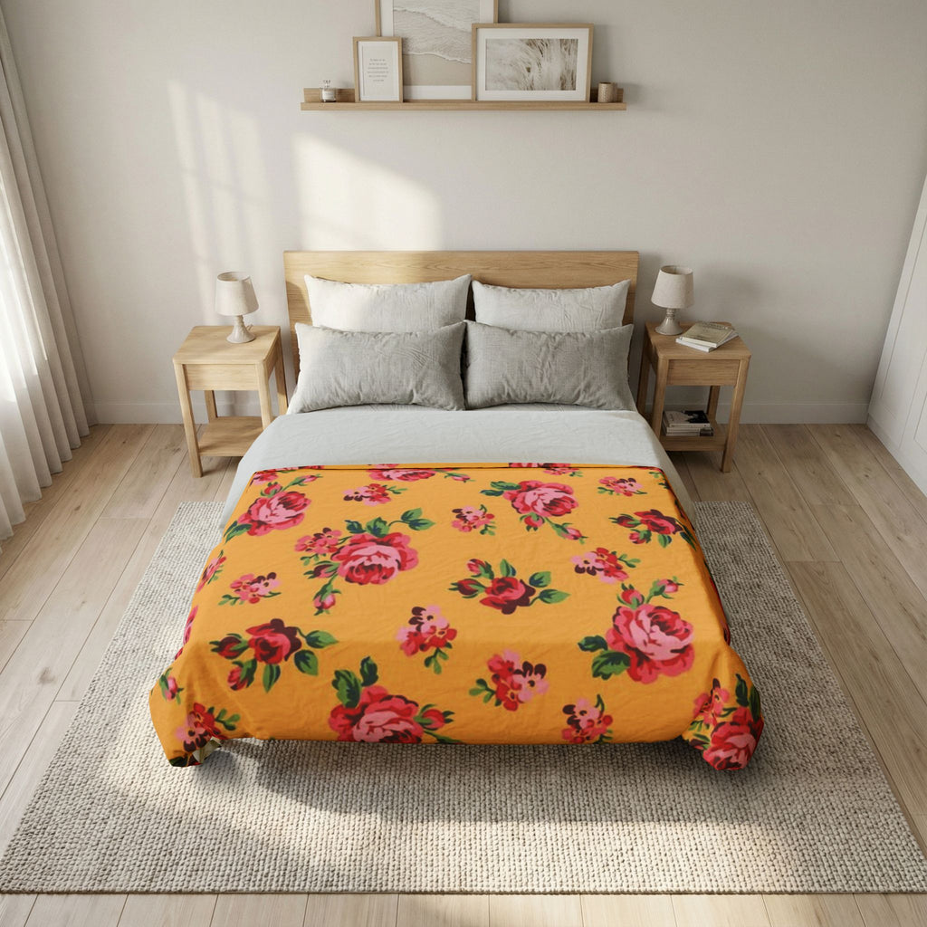 Fresh Flowers Cotton Duvet Cover