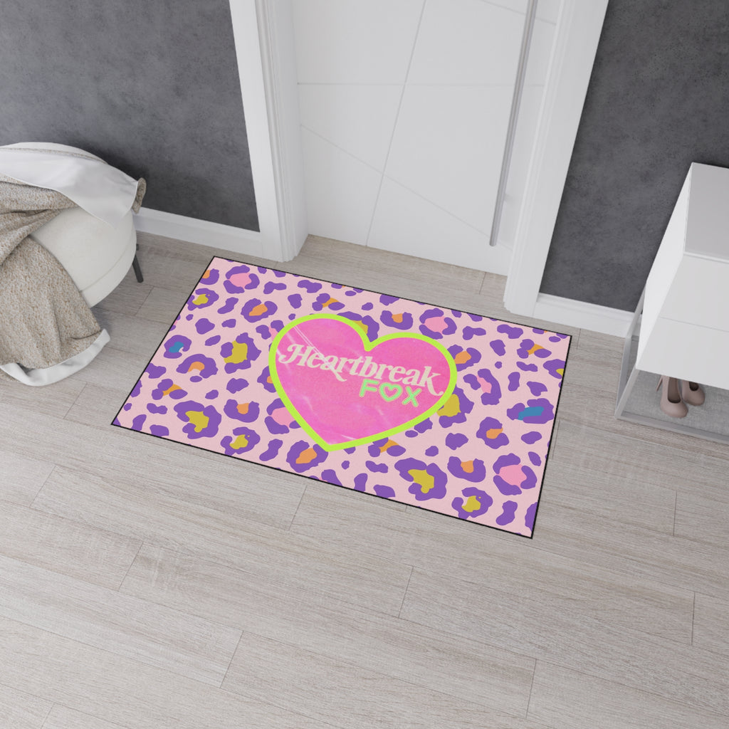 Heartbreak Fox Leopard Floor Mat