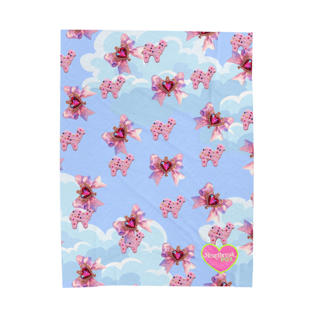 Plush Blanket — Pink Dream$ Velveteen Throw