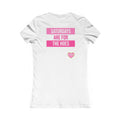 Women's Tee — 'Saturdays Are For The Hoes' Pink Heart Graphic