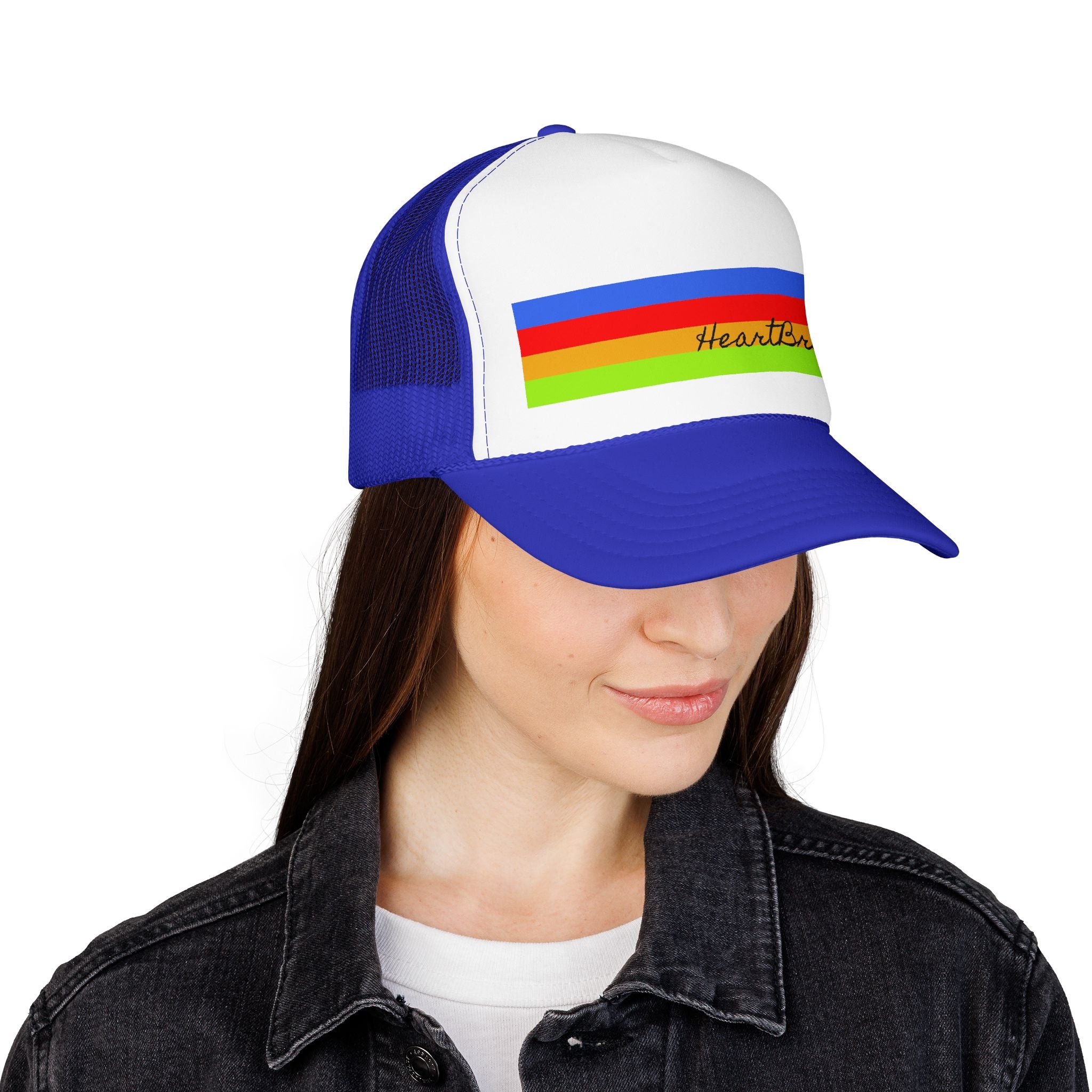 Retro Rainbow "Heartbreaker" Foam Cap