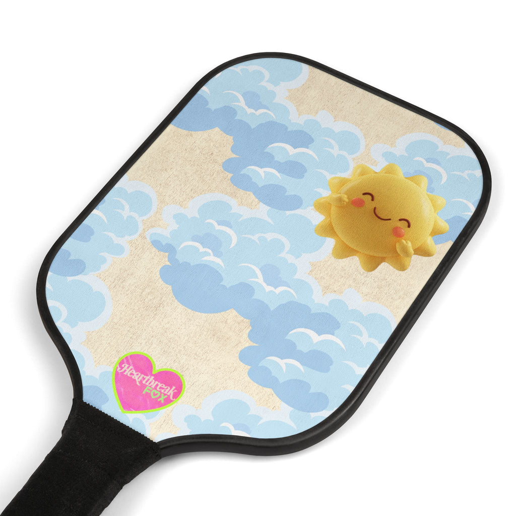 Pickleball Paddle Set —  Sunny Clouds