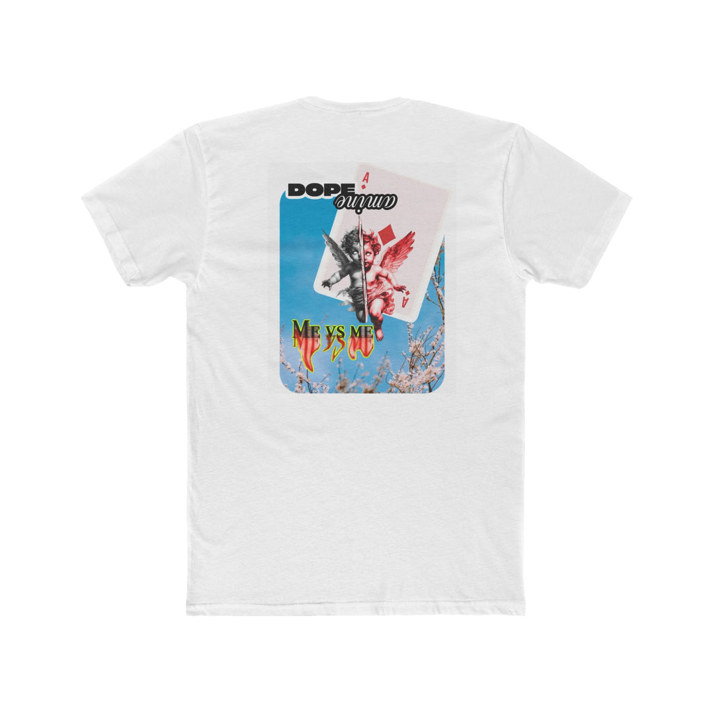 DopeAMINE Graphic Tee — "Me vs Me" Skate-Style Crew T-Shirt