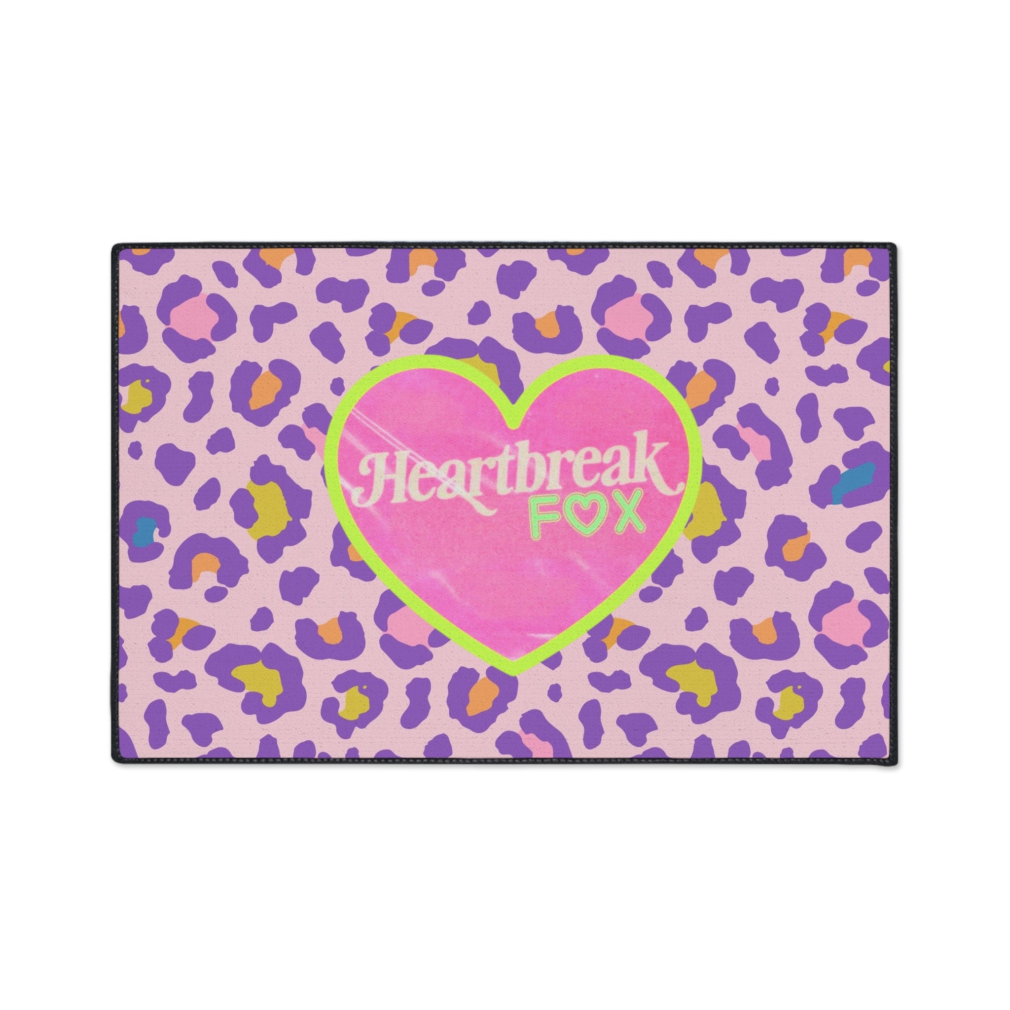 Heartbreak Fox Leopard Floor Mat