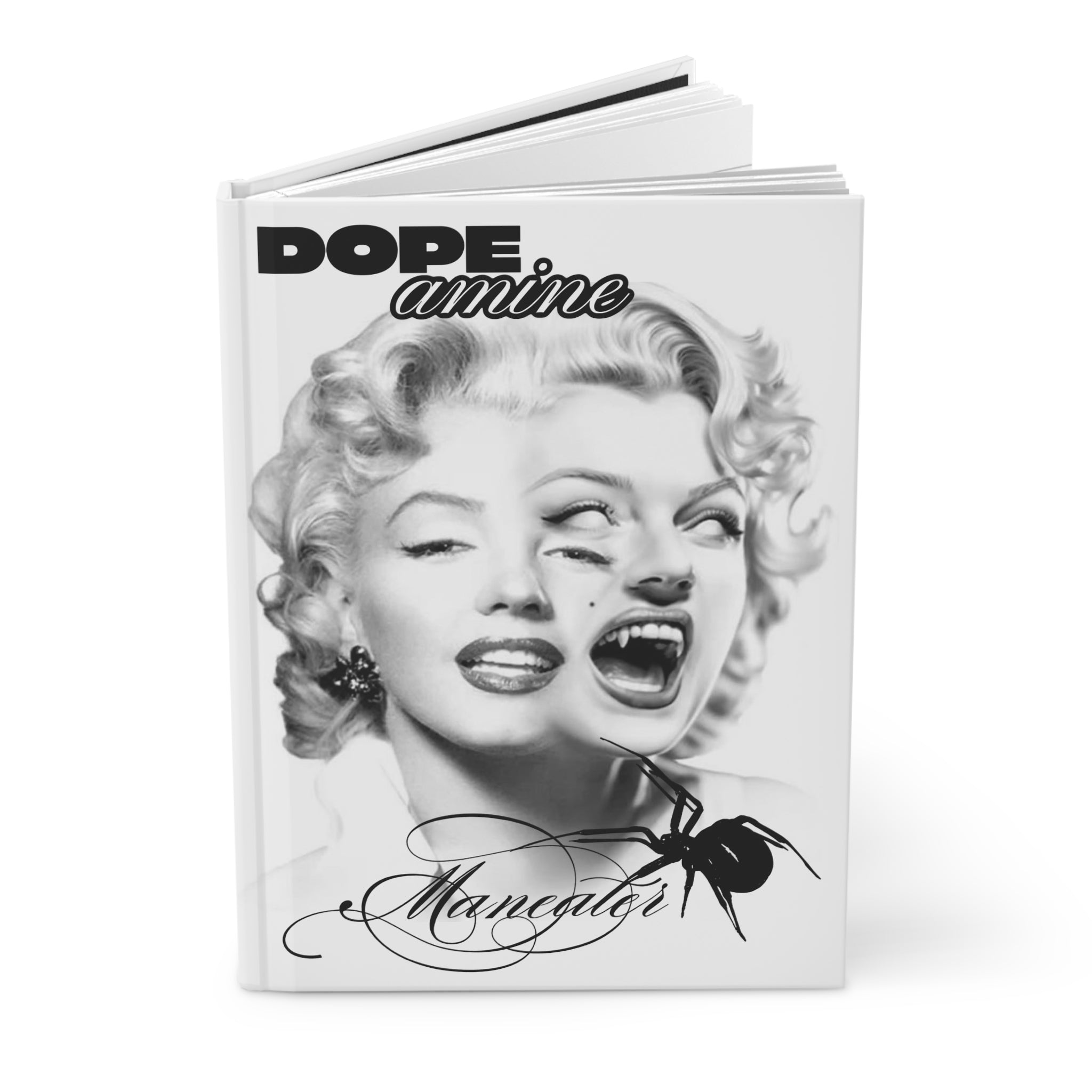 Me vs Me Hardcover Journal — Marilyn Double Exposure Art Notebook