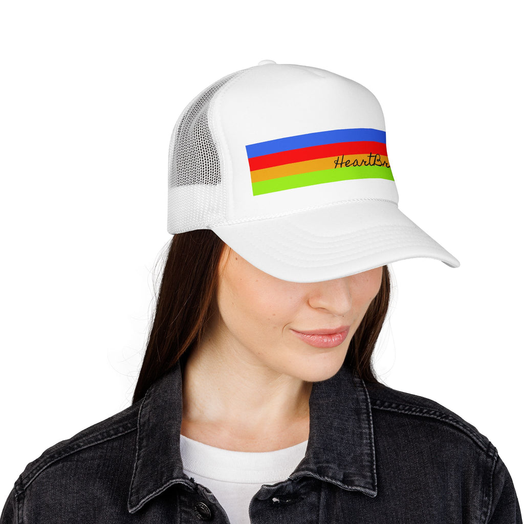 Retro Rainbow "Heartbreaker" Foam Cap