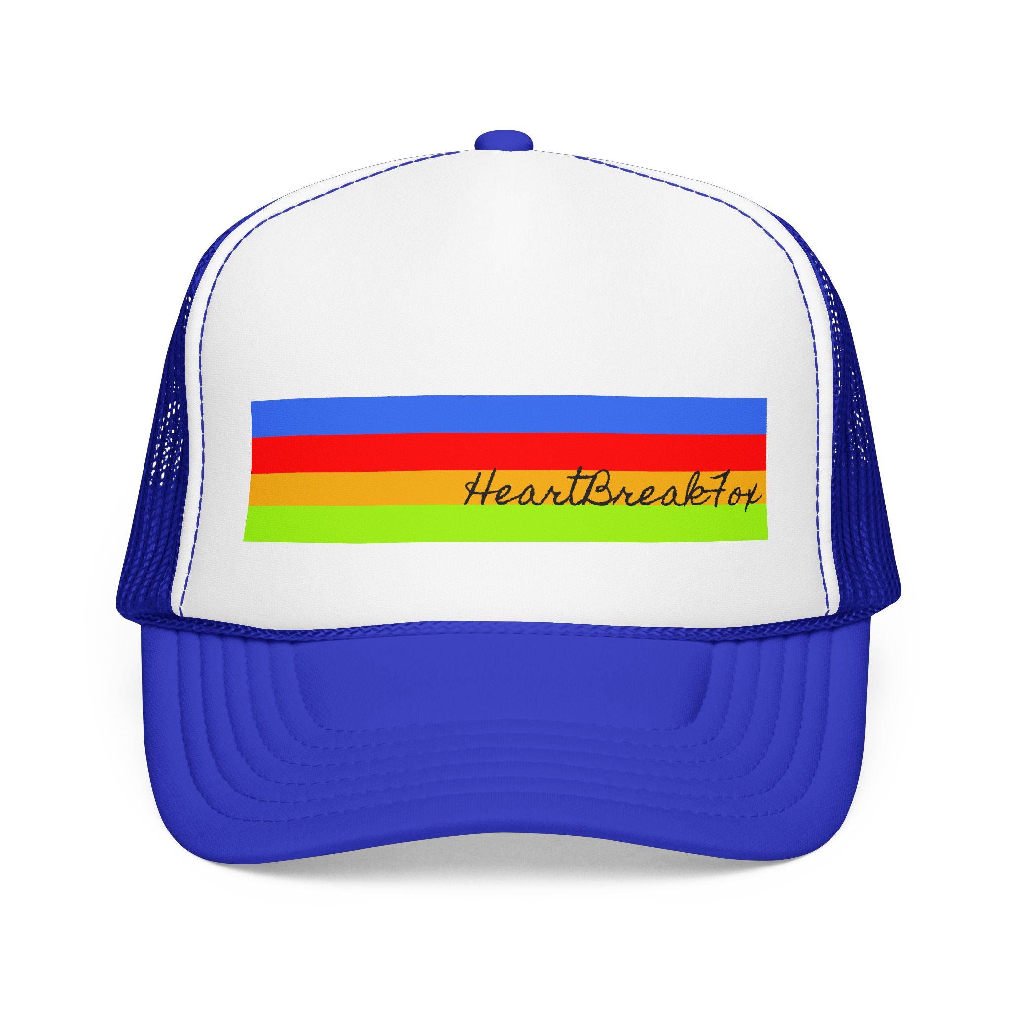 Retro Rainbow "Heartbreaker" Foam Cap