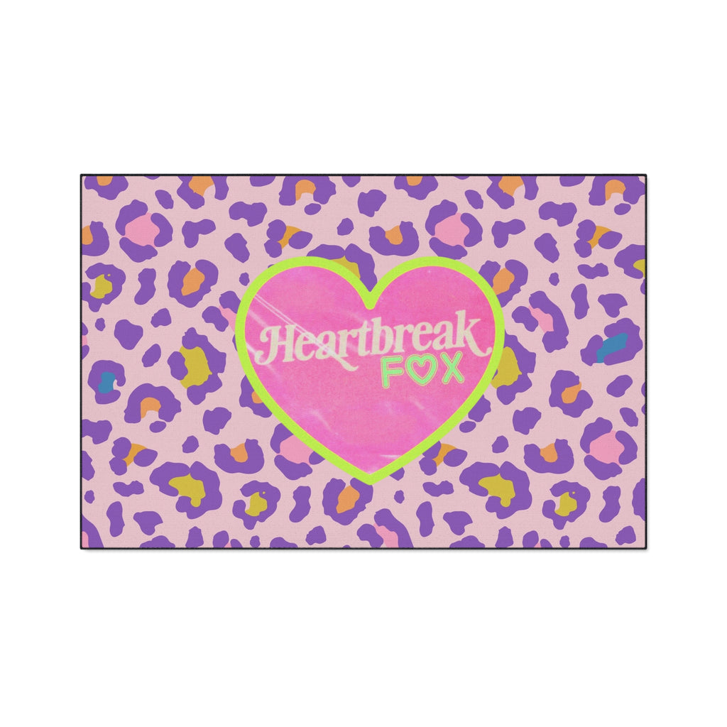 Heartbreak Fox Leopard Floor Mat