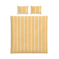 Yellow Stripe Cotton Duvet Cover Set — Modern Striped Bedding for Bedroom