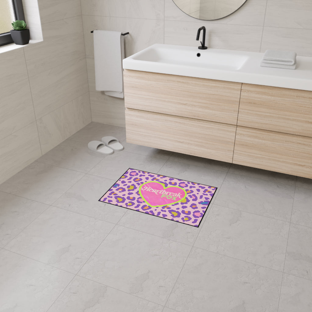 Heartbreak Fox Leopard Floor Mat