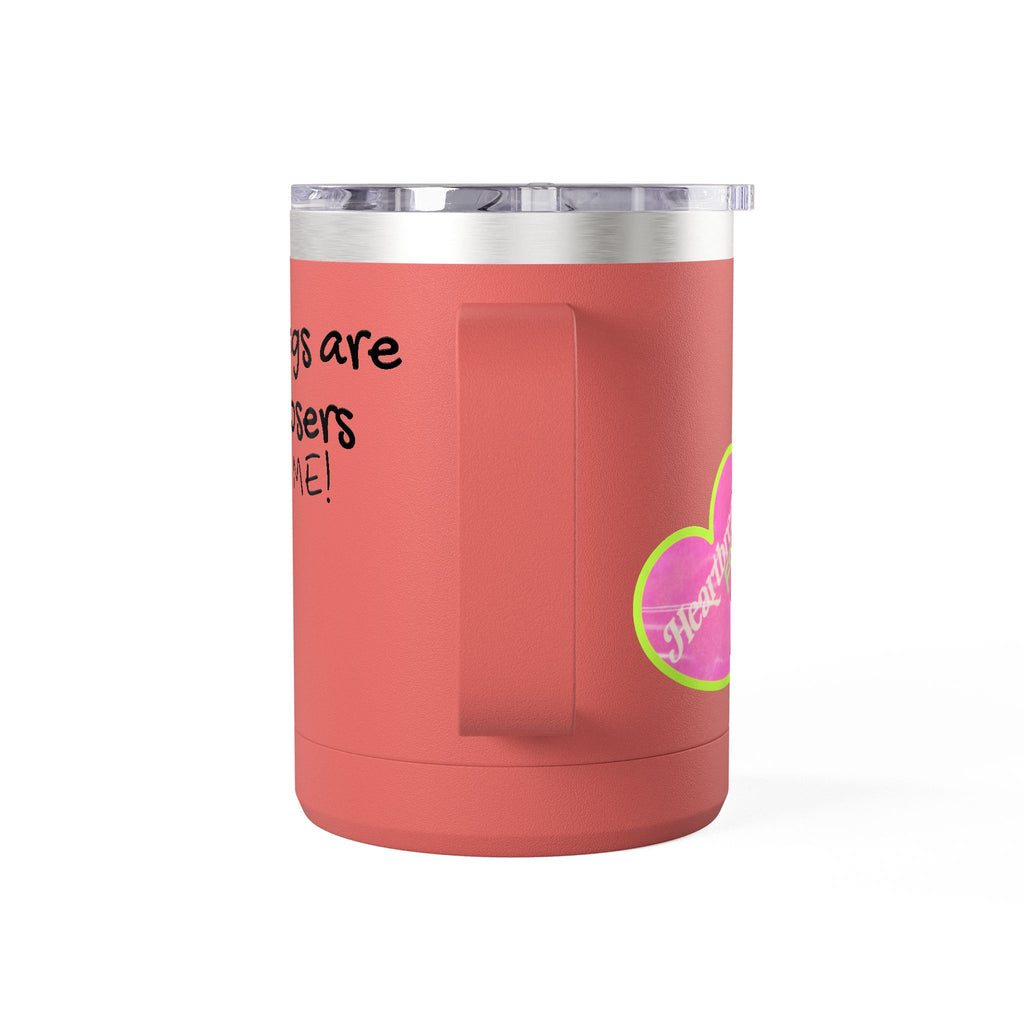 15oz Coffee Tumbler — "Mornings Are for Losers, Not Me!" Travel Mug