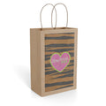 Paper Gift Bag — Heartbreak Fox Tiger Stripe Design