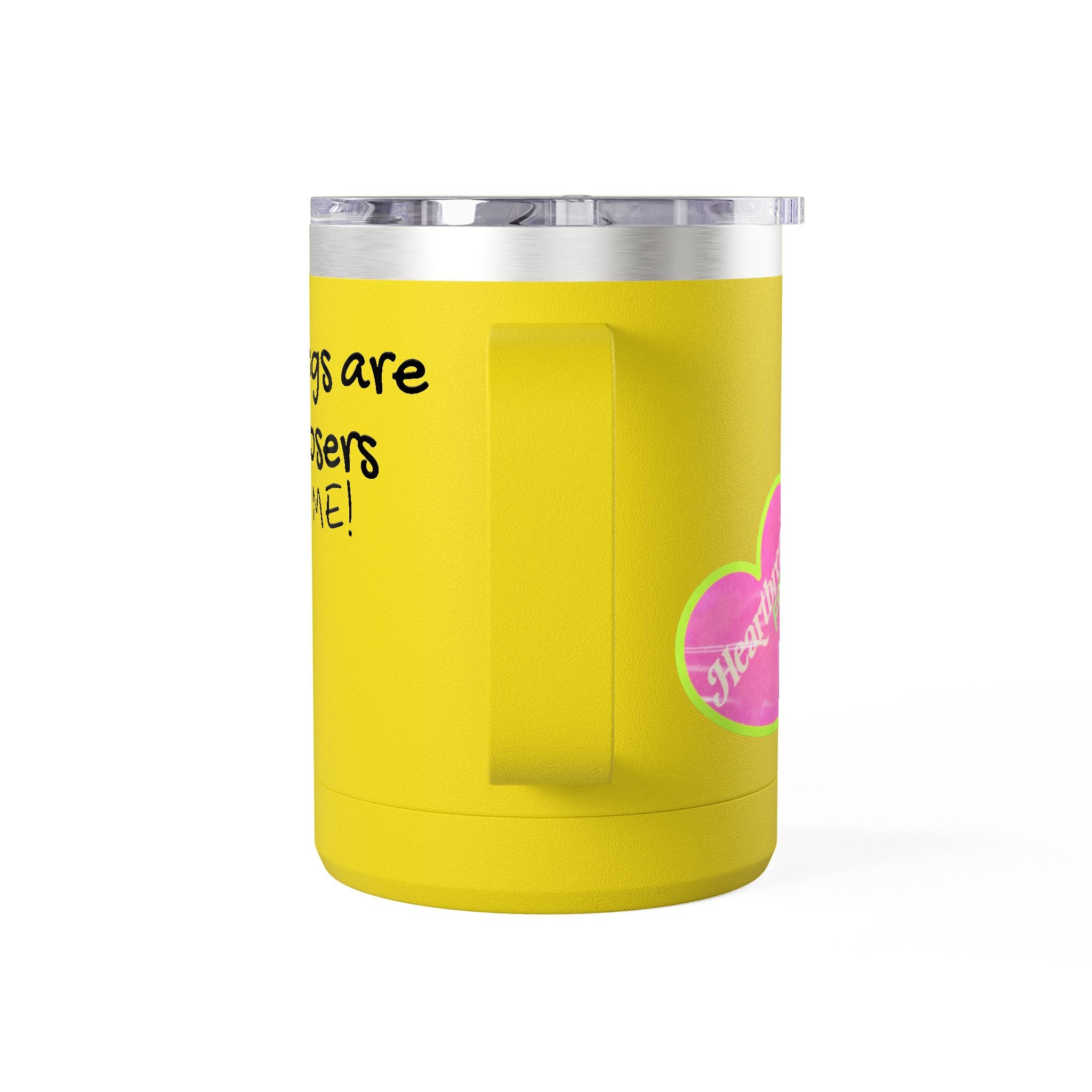 15oz Coffee Tumbler — "Mornings Are for Losers, Not Me!" Travel Mug