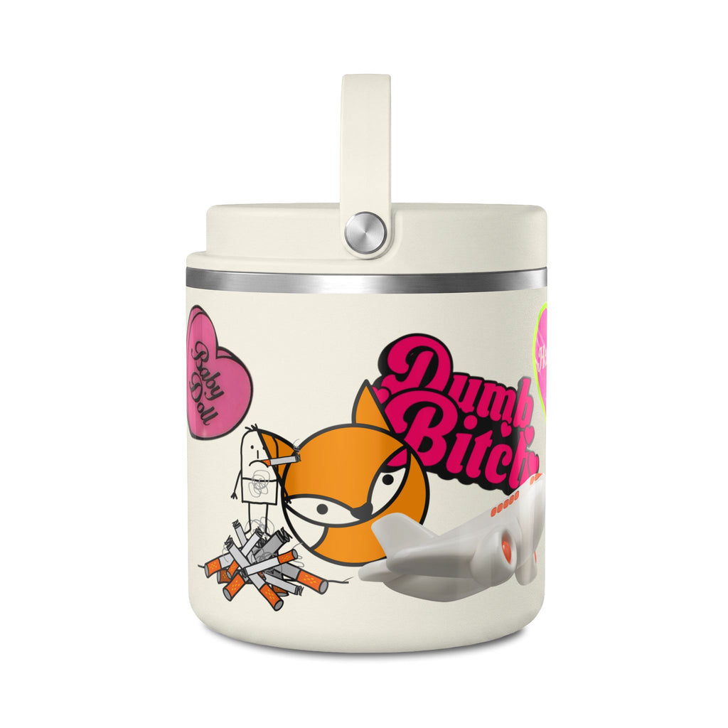 25oz Insulated Food Jar — Sticker Bomb  HeartbreakFox