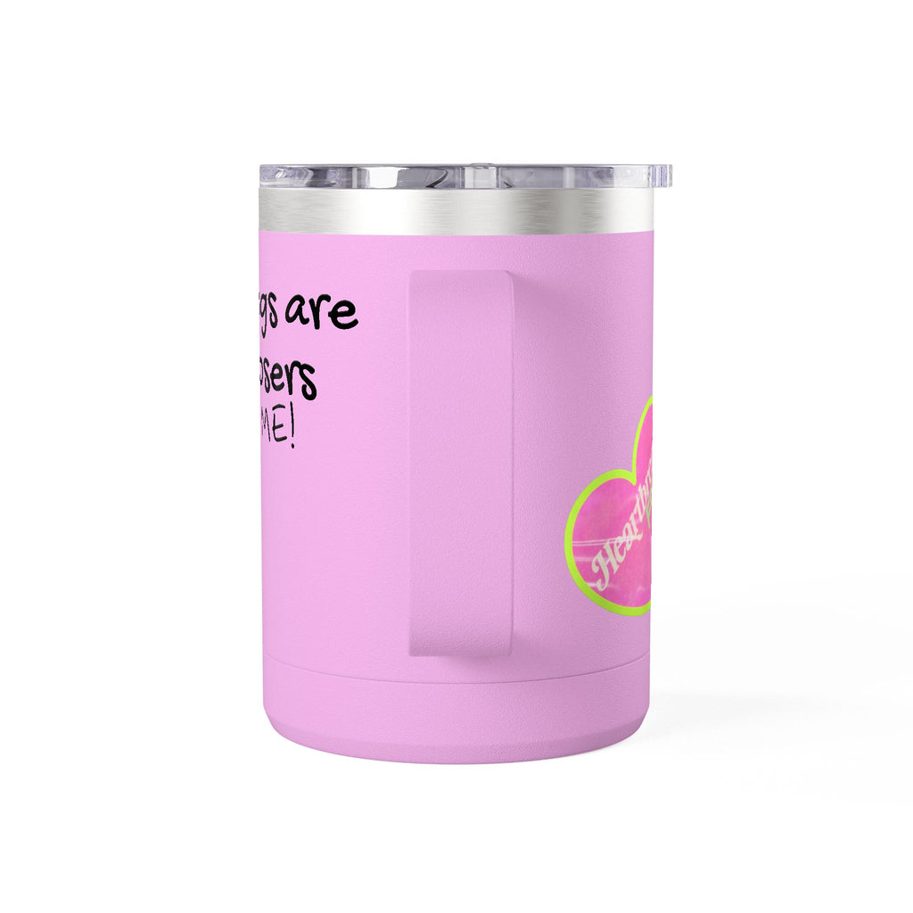 15oz Coffee Tumbler — "Mornings Are for Losers, Not Me!" Travel Mug