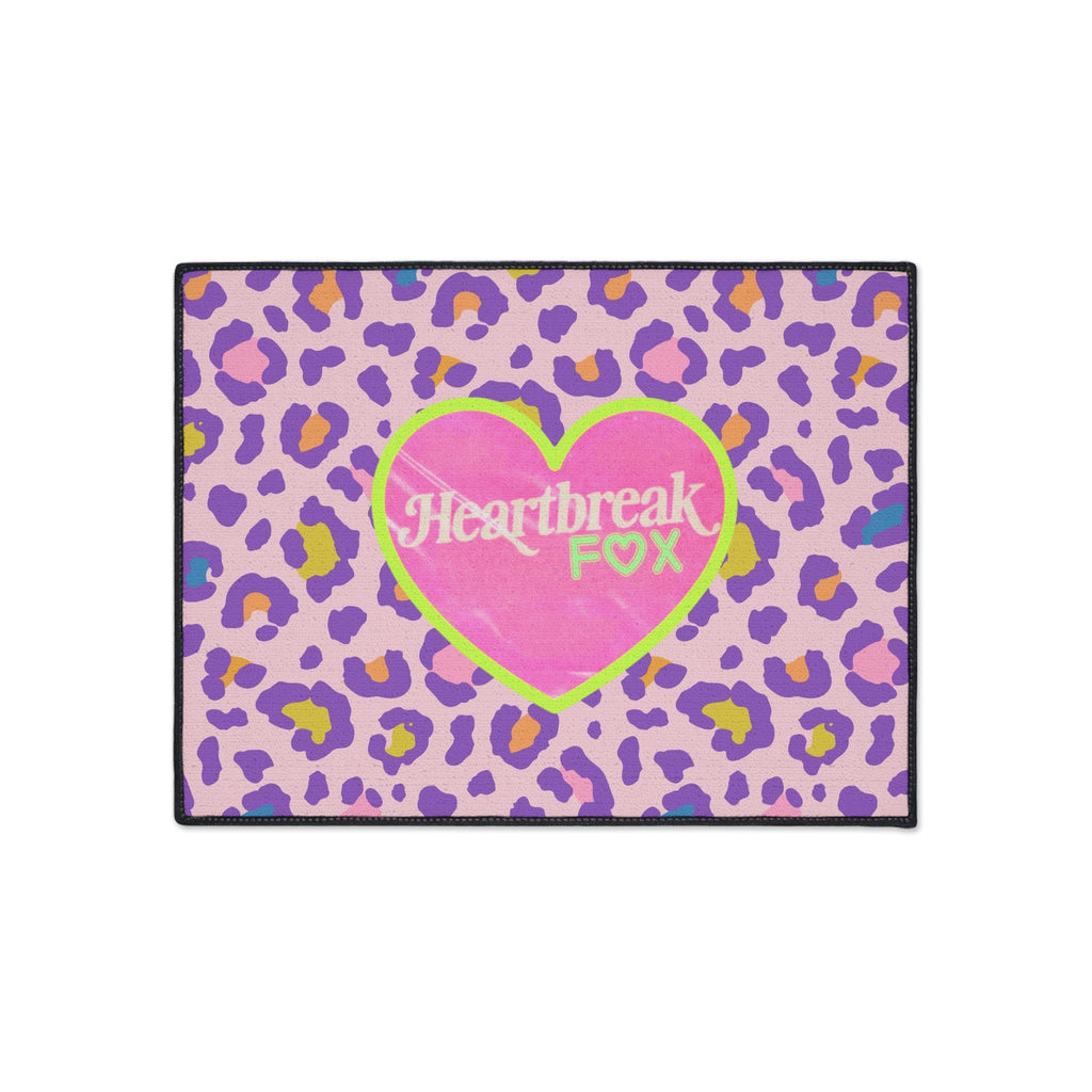 Heartbreak Fox Leopard Floor Mat