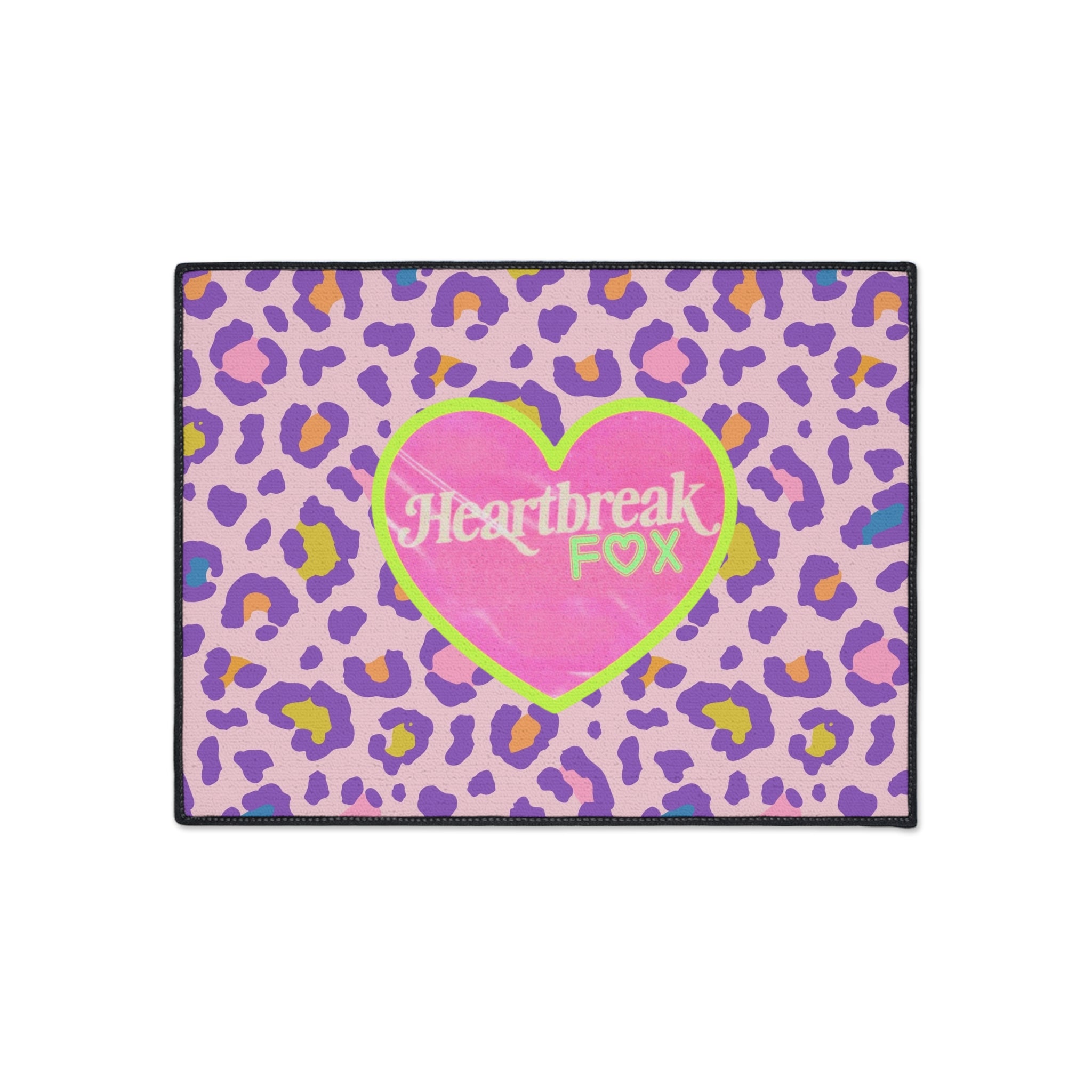 Heartbreak Fox Leopard Floor Mat