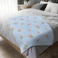 Floral Rose Toss Microfiber Blanket