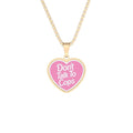 "Don't Talk To Cops" Keepsake Necklace