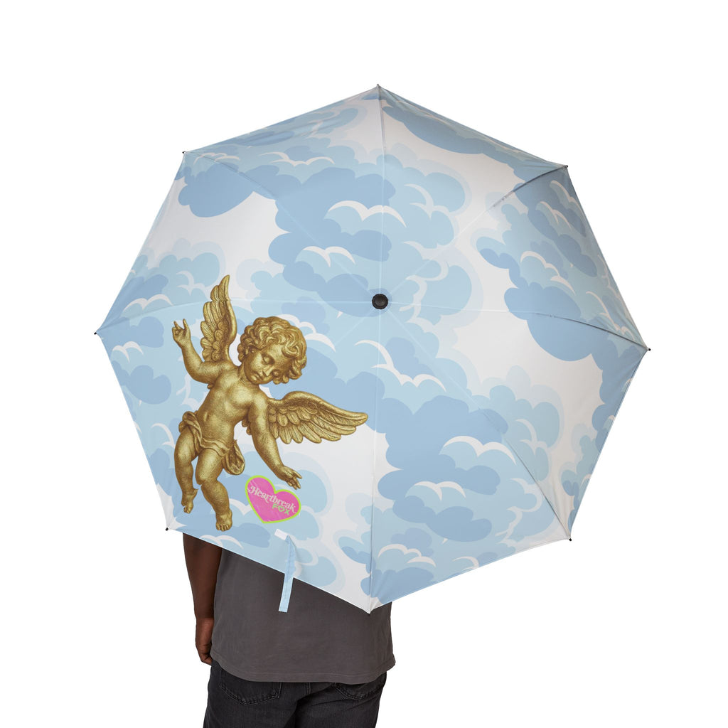 Cloud Angel Foldable Umbrella — Semi‑Automatic Travel Umbrella