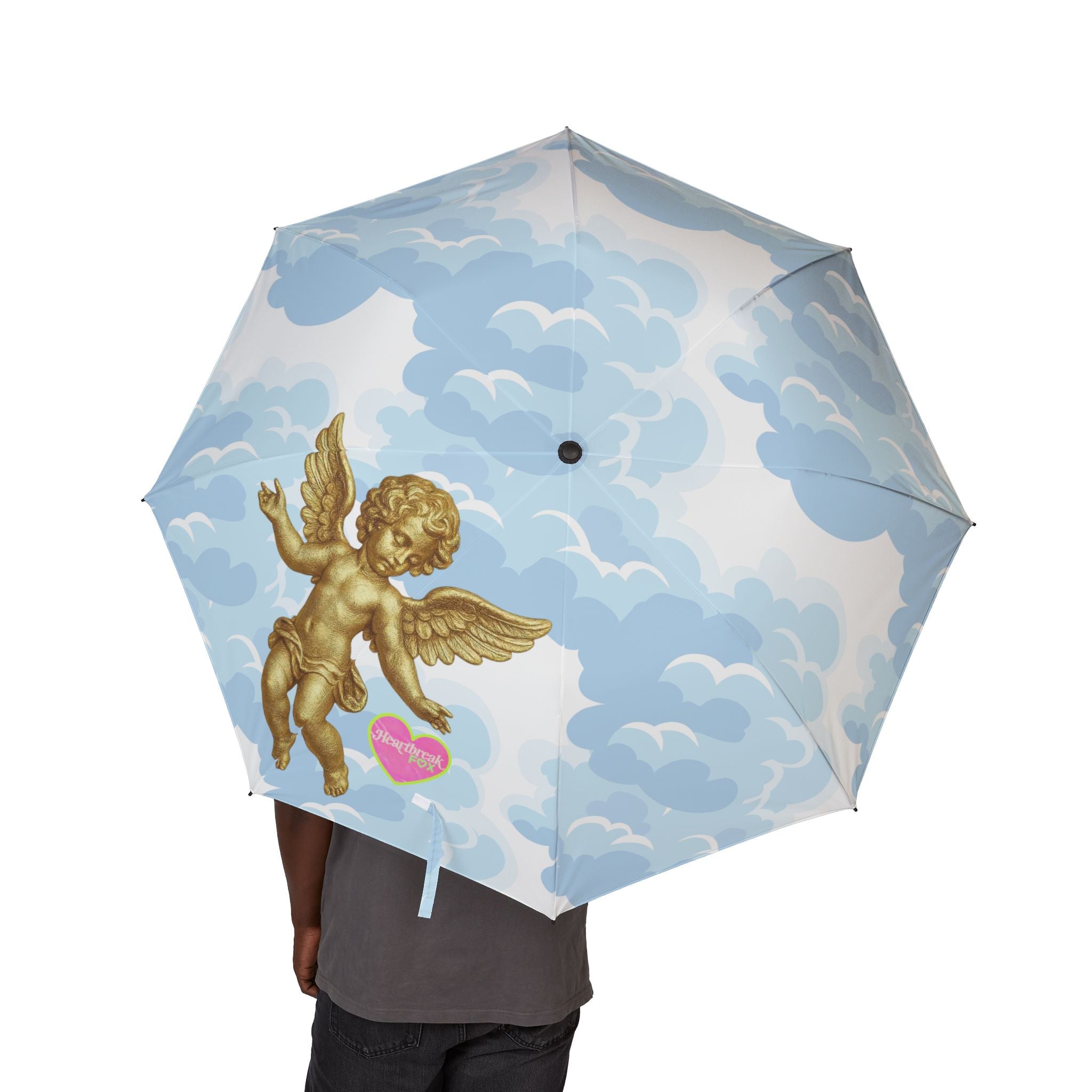 Cloud Angel Foldable Umbrella — Semi‑Automatic Travel Umbrella