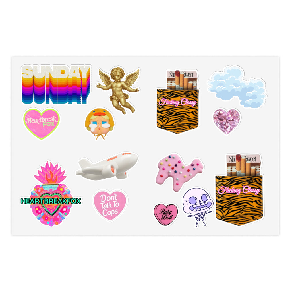HeartBreakFox Sticker Sheet