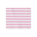 Striped Cozy Blanket — Pink & White Horizontal Stripe Sweatshirt Blanket