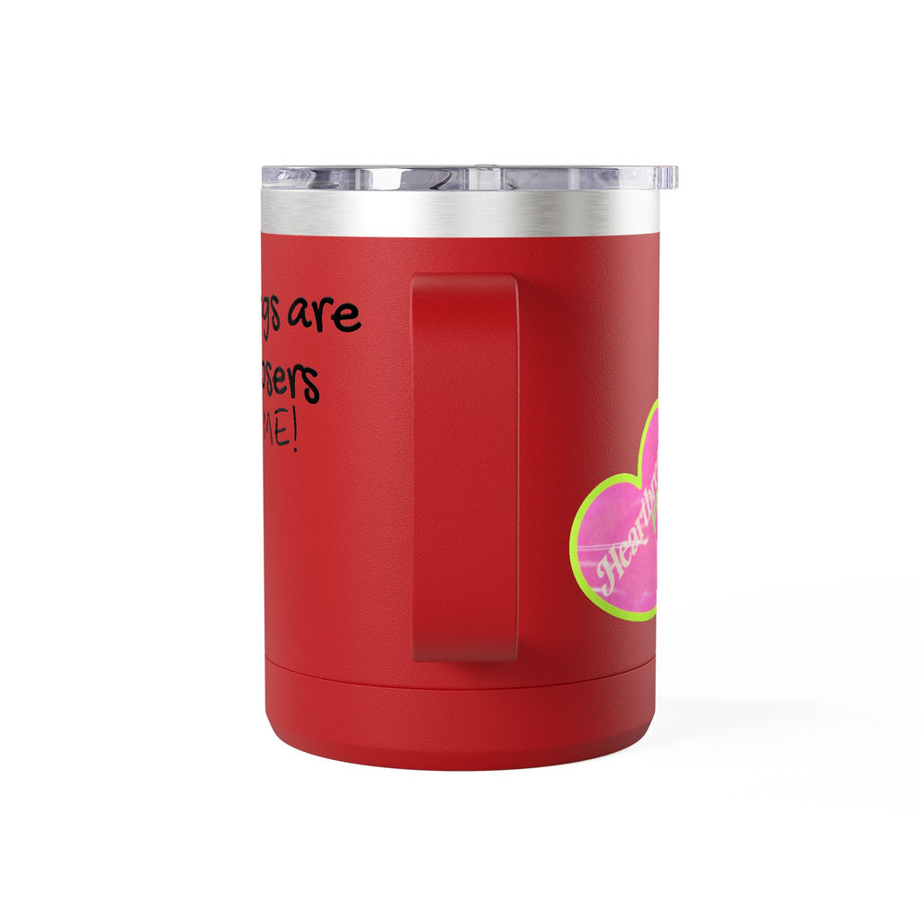 15oz Coffee Tumbler — "Mornings Are for Losers, Not Me!" Travel Mug