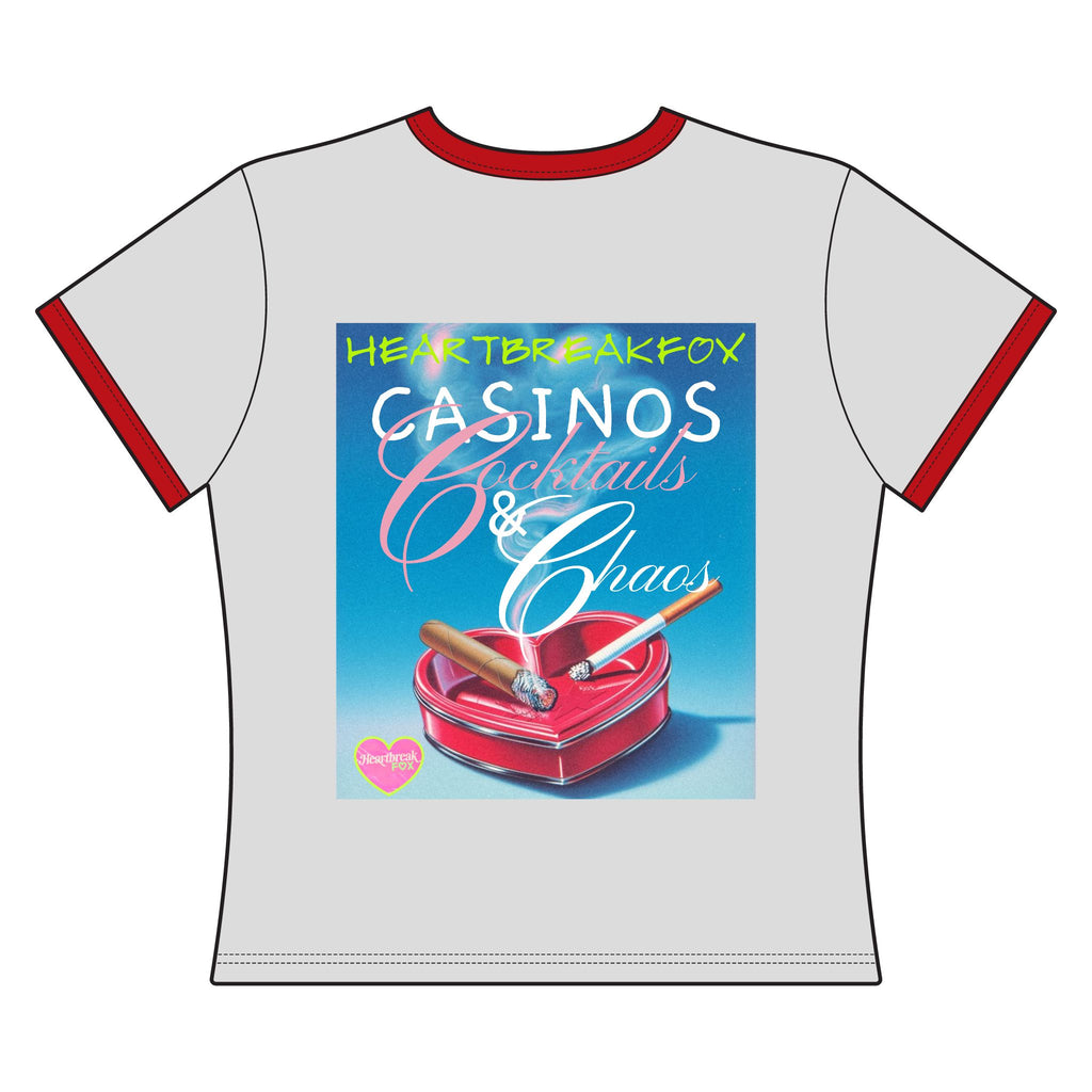 Casinos, Cocktails & Chaos Women's Ringer Tee
