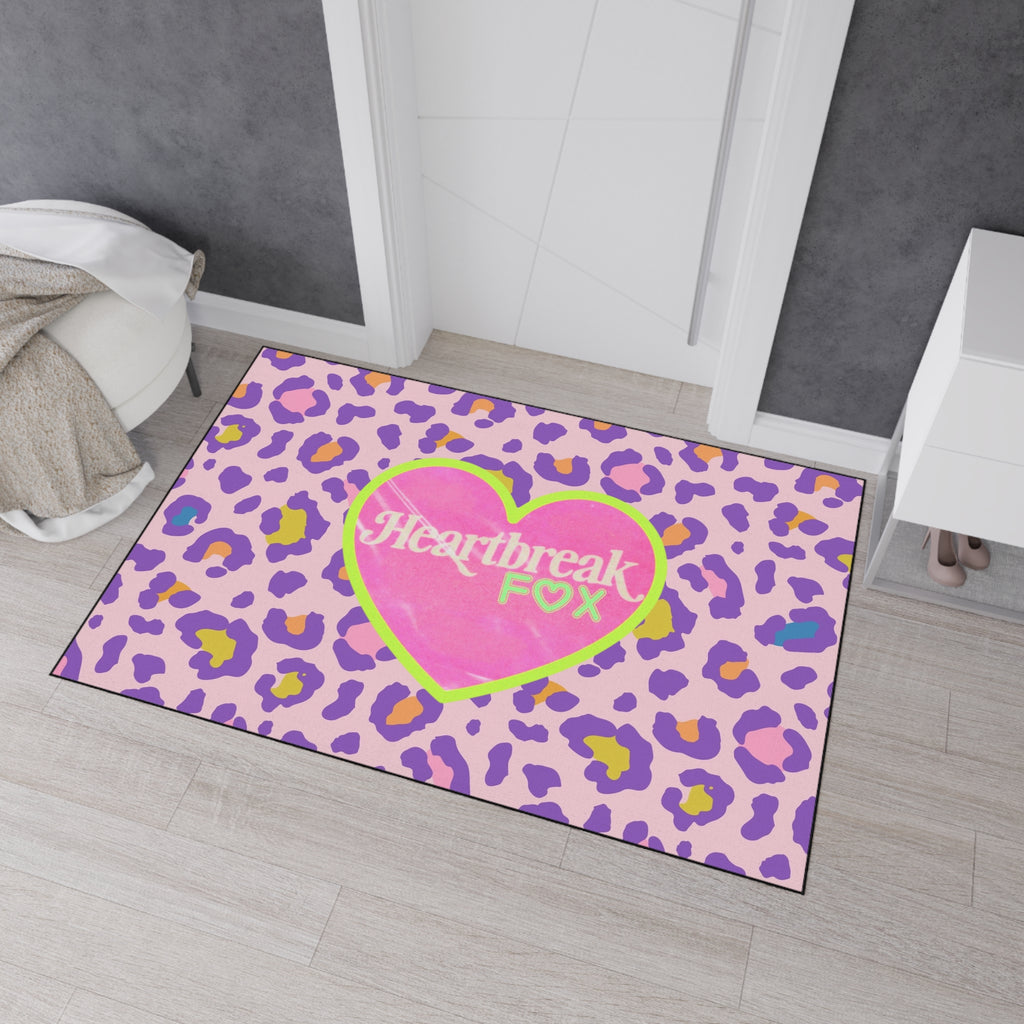 Heartbreak Fox Leopard Floor Mat