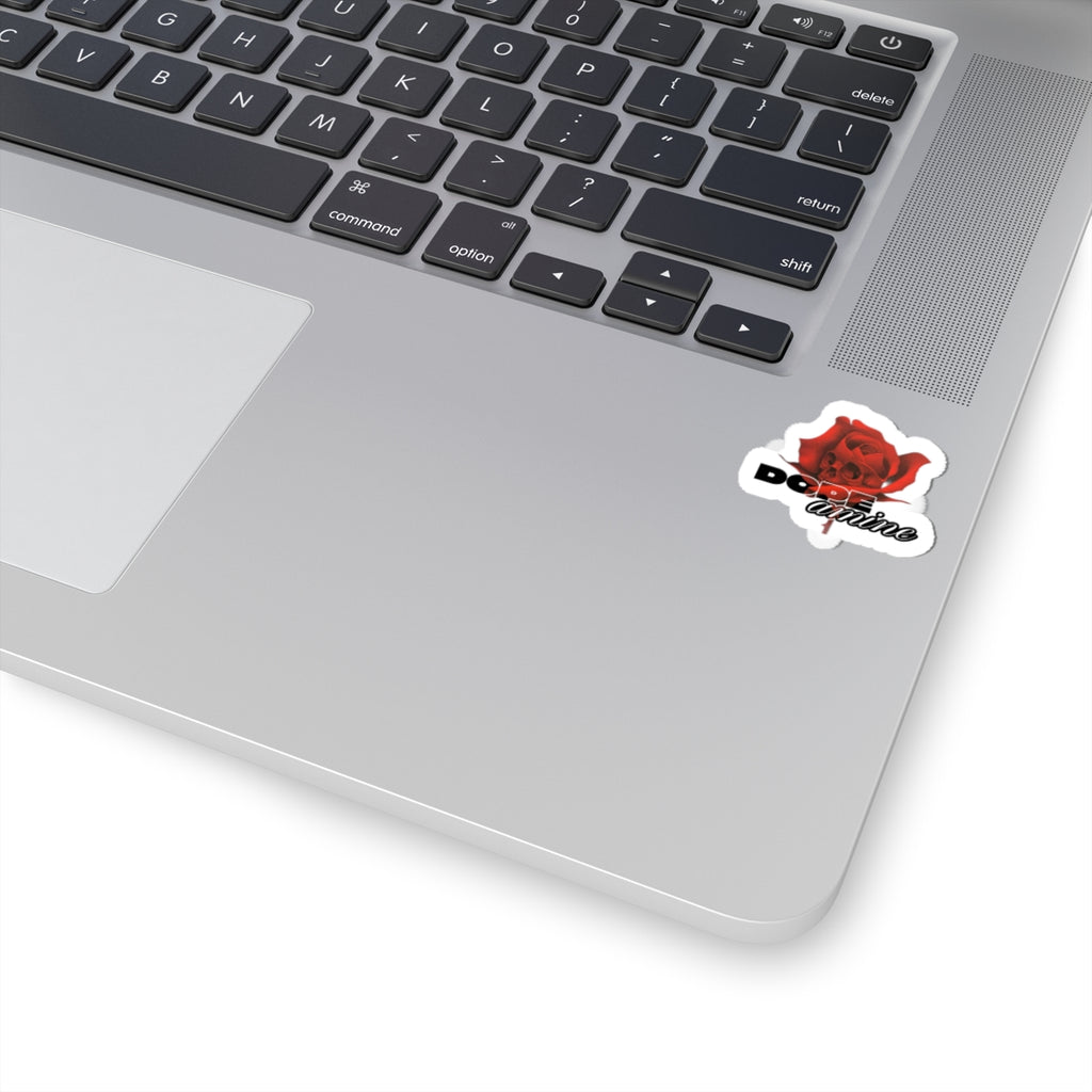 Rose Graphic Kiss-Cut Sticker — "Dope Anime" Laptop Decal