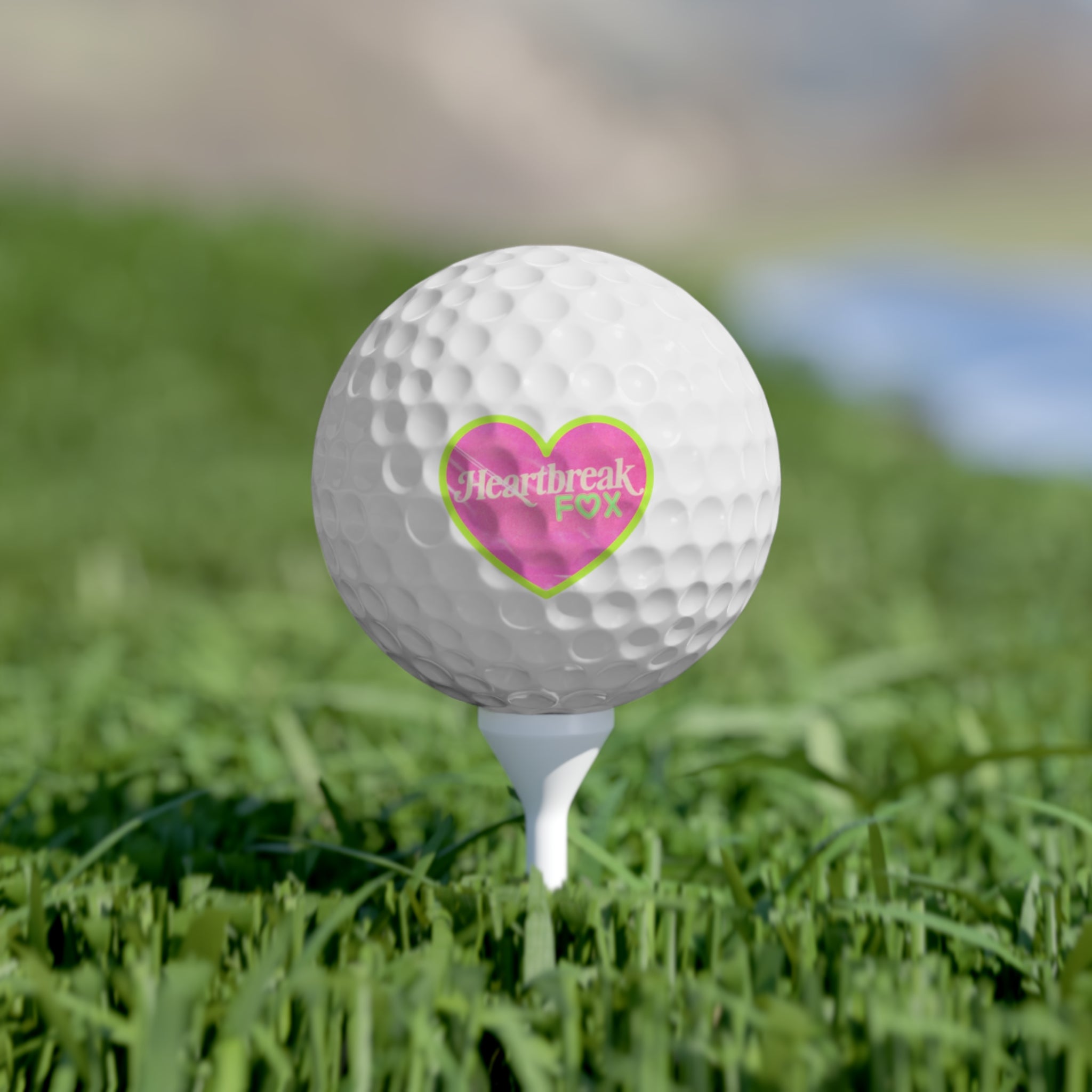 GirlyGirl Golf Balls, 6pcs