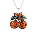 Halloween Pumpkin Pendant Necklace