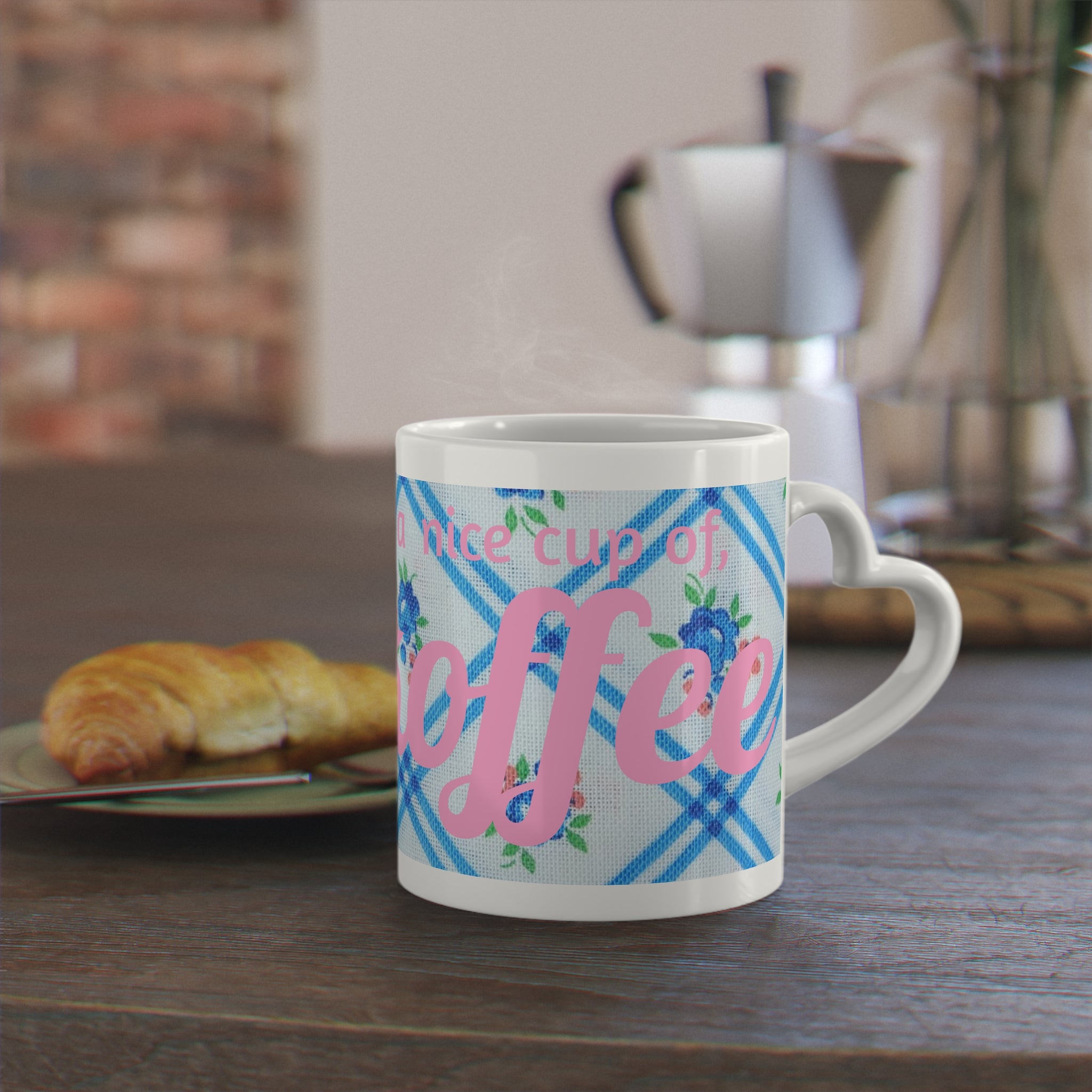"How about a nice cup of F*ckoffee" Heart Mug