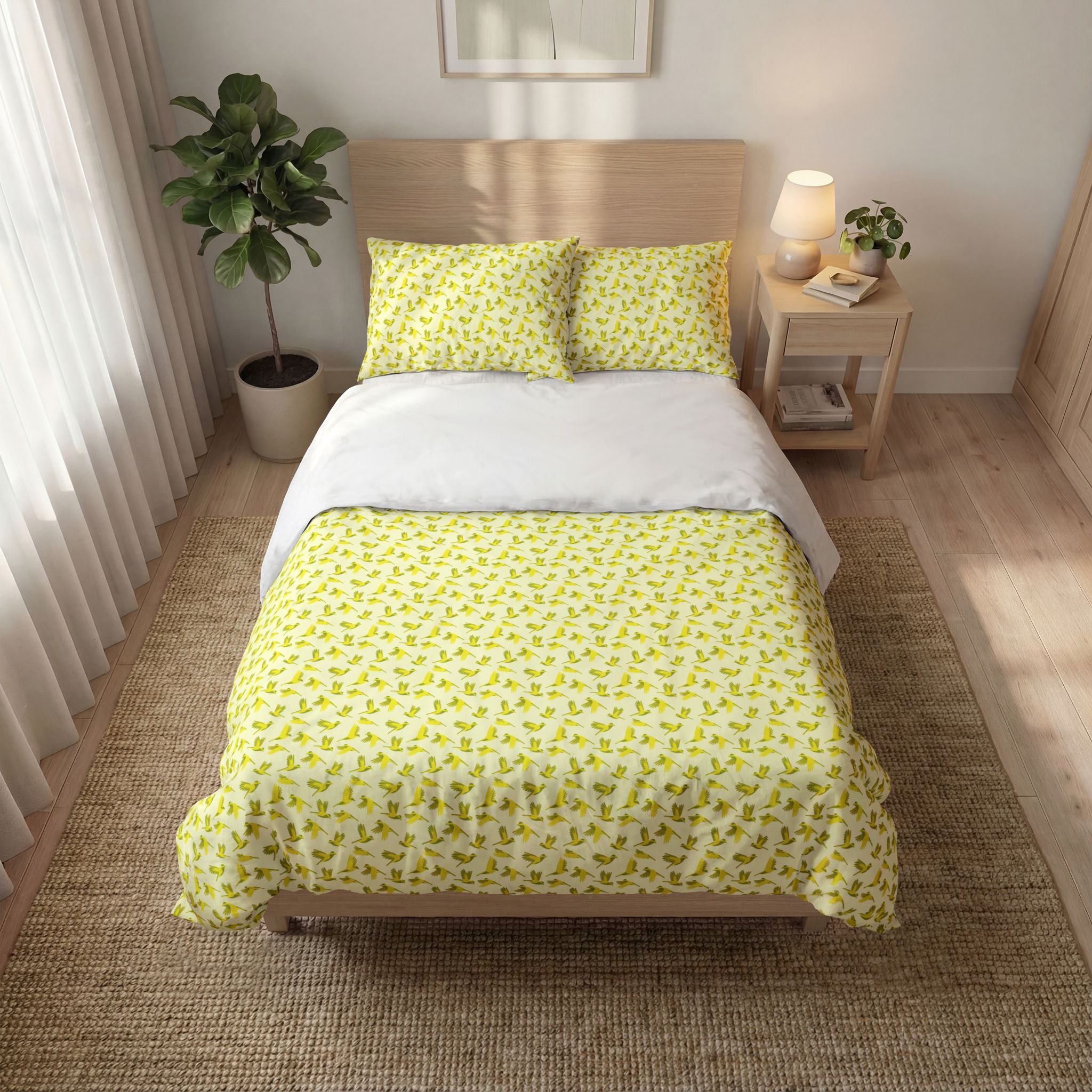 little birdie Quilt Cover Set – 3-Piece Duvet Cover & Pillowcases